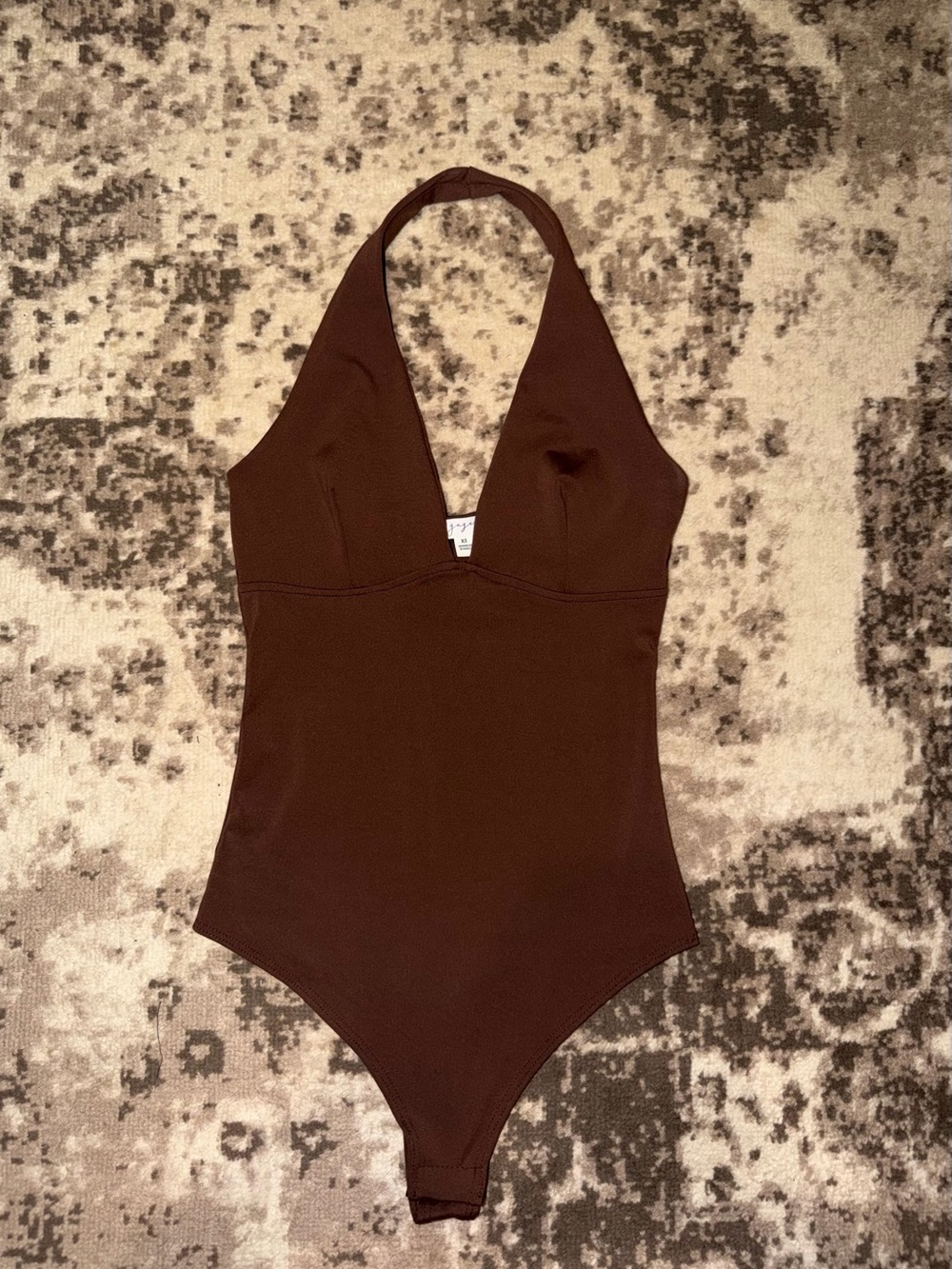 Halter V-Neck Bodysuit